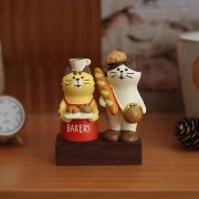 Customizable Decorative Resin Craftwork Japanese Cat Bread Figure Trendy Toy for Coffee Shop Decoration DIY Display Ornament - Image 3