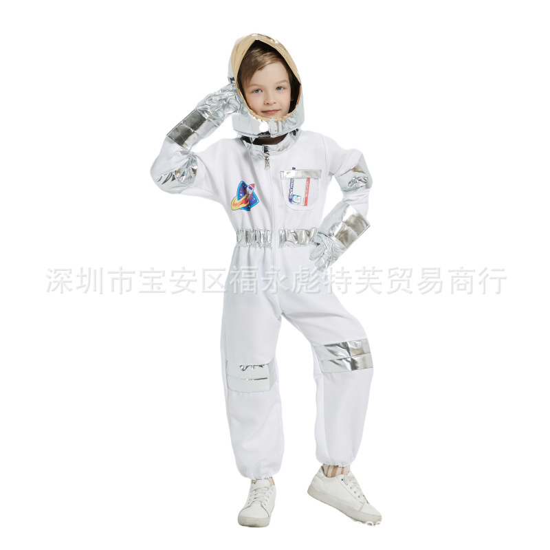 O1CN01r1QjDN2NRjiv6NroR_3199869960-0-cib.jpg Halloween Children's Astronaut Costume Set for School Performances and Parties Adult Stage Performance Costume - Image 1