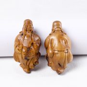 天然雷击枣木雕刻招财进宝随身手把件复古国风茶宠桌面小摆件饰品 - Image 4