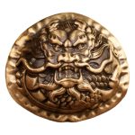 马年财神手球黄铜新年貔貅实心黄铜手把件财神健身手球摆件礼品