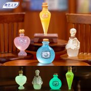 万圣节创意夜光魔法瓶复活节树脂工艺品桌面汽车载DIY迷你小摆件