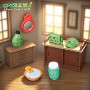 Retro Nostalgic Miniature Landscape Thermal Flask Customizable Decorative Ornament for Dollhouses and DIY Decorations - Image 3