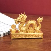 Direct Factory Sale Business Gift Metal Craftwork Customizable Lucky Dragon Coin Desktop Decoration for Opening Ceremony and Moving - Image 3