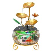 Live Stream Continuous Flowing Water Fountain Iron Art Desktop Decoration Fish Tank Source Factory Indoor Home Decor