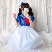 Adult Stage Performance Costume Cartoon Animal Navy Collar Dress Halloween Party Event Duck Performance Outfit - Image 4