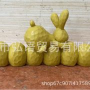 Customizable Easter Themed Rabbit Egg Decorative Resin Ornament for Home Decoration Party Accessories Cross-Border New Model - Image 5