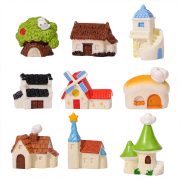 Customizable Miniature Creative Cartoon Castle House Resin Craft DIY Decoration Bonsai Landscape Garden Ornament with Moss - Image 5