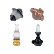 Creative Retro Glowing Miniature Resin Ornaments Customizable Decorative Dollhouse Landscape DIY Accessories Night Light Lamp - Image 5