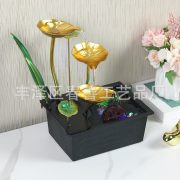 Simplified Desktop Waterwheel Feng Shui Wheel Wealth Attracting Running Water Ornament Craft Moving Water Feature Home Decor - Image 5
