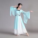 Elegant Chinese Style Dance Performance Costume Women's Flowing Fairy Gown Wide Leg Pants Set Adult Stage Performance Outfit