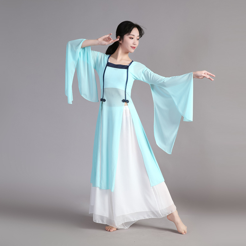 O1CN01rkigLb1EeFfji4e0s_2211180980376-0-cib.jpg Elegant Chinese Style Dance Performance Costume Women's Flowing Fairy Gown Wide Leg Pants Set Adult Stage Performance Outfit - Image 1