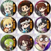 Dr.Stone Anime Custom Metal Medal Badge Barrette Pendant Krohn Amber Large Tree Two-Dimensional Collectible Item