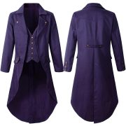 Gothic Style Adult Stage Performance Costume Black Steam Punk Victorian Era Jacket Men's Halloween Cross-Border Dress - Image 5
