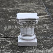 European Style Weathered Flower Pot Base Roman Column Decorative Ornaments Customizable Vintage Garden Wedding Props Resin Crafts - Image 4