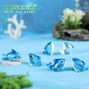Customizable Decorative Resin Ornament Cute Cartoon Shark for Miniature Landscape Garden World Sea Theme Resin Accessories - Image 2