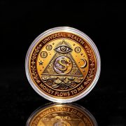 Cross-Border Lucky Coin God's Eye Hopeful Wealth VU Color Printed Hard Coins Custom Metal Medal Badge Gift - Image 3