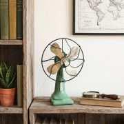 ZAKKA Customizable Decorative Resin Ornament Home Decoration Fan Craft Weathered And Worn Process 13640 - Image 5
