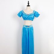 Aladdin Genie Lamp Indian Belly Dance Adult Cosplay Costume Jasmine Princess Stage Performance Clothing for Grown-ups - Image 2