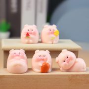 Customizable Decorative Resin Ornament Miniature Pig Home Desktop Handmade Figurine Premium Feeling Creative Decoration - Image 2