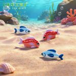 Customizable Decorative Resin Ornament Cartoon Red Sea Bass Doll Aquarium Decoration DIY Accessory Desktop Miniature Figurine