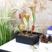Home Decor Cross-Border Wealth Attracting Flowing Water Fountain Ornament TV Cabinet Office Front Desk Decoration Item - Image 3
