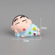微景观创意可爱小新公仔萌粒 diy装饰品盲袋配件车载桌面树脂摆件 - Image 4