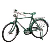 Vintage Retro Bicycle Model Tabletop Decoration Custom Metal Badge Iron Art Pedal Car Craftwork Handmade Collectible Item