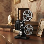 Retro Projector Model Customizable Decorative Ornament Creative Photography Prop Indoor Soft Decoration Resin Craft - Image 4