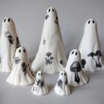 Customizable White Ghost Resin Decoration Creative Home Decor Haunted House Design Scary Customizable Ornament Halloween New Arrival