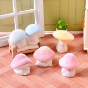 Customizable Flocking Charm Cute Soft Mushroom Baby Resin DIY Pendant Keychain Mobile Phone Chain Bag Accessory Decoration - Image 3