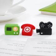 Creative Retro Radio Alarm Clock Miniature Object Dollhouse DIY Decorative Accessories Portable Desktop Ornaments - Image 3