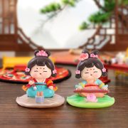 文房雅集唐仕女手机支架唐小环摆件汽车装饰品树脂工艺品摆设批发 - Image 3