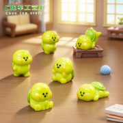 Cute Fat Inverted Miniature Turtle Ornament DIY Customizable Decorative Accessory for Desktop Decoration Resin Craft