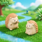 微景观可爱胖胖小刺猬公仔萌粒 园艺造景diy装饰品配件桌面小摆件 - Image 4