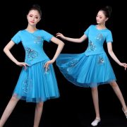 Adult Stage Performance Costume New Style Women's Spring Square Dance Outfit Adult Performance Clothes Middle-Aged And Elderly Dancing Suit - Image 2