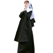 Halloween Nun Cosplay Costume Children's Stage Performance Outfit Parent-Child Party Game Wear Adult Stage Performance Costume - Image 6