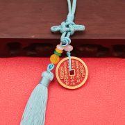Custom Metal Medal Badge Brass Vermilion Mountain Ghost Money Car Rearview Mirror Hanging Ornament Safe Pendent Wholesale - Image 4