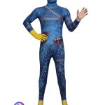 Bob's Game Time Adult Stage Performance Costume Blue Spotted Jumpsuit Halloween Horror Party Performance Suit