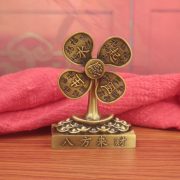 复古八方来财风生水起风车摆件家居装饰财源广进小风扇开运工艺品 - Image 4