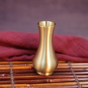 Mini Flower Vase Bamboo Node Storage Ornament for Buddha Pure Land Zen Style Incense Accessories Metal Craft Custom Medal Badge - Image 3