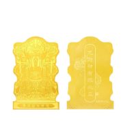 Wutai Mountain Dragon Wealth God Custom Metal Medal Badge Gold Leaf Mobile Phone Sticker with Golden Frame Gift Box - Image 5