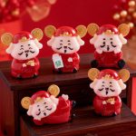 New Year Creative Q Version Little Wealth God Resin DIY Craft Decorative Ornaments Customizable Home Car Desktop Decoration Accessories