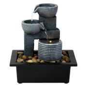 Cross-Border Desktop Mini Fountain Wealth Attracting Water Flowing Landscape Decoration Craft Gift Living Room Office Ornament