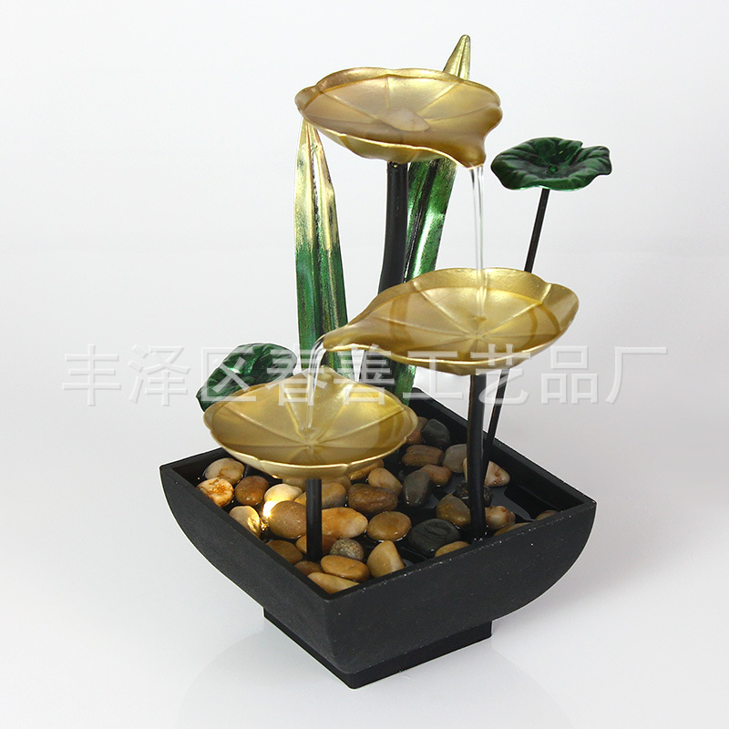 O1CN01tUN1rx1gZUmGiqaFV_2664154156-0-cib.jpg Home Decor Office TV Shopping Iron Art Flowing Water Fountain Ornament Cross-Border Feng Shui Decoration Item - Image 1