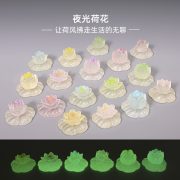 Customizable Decorative Resin Ornament Fish Tank Miniature Landscape Gardening Scenery Lotus Flower DIY Craft Decoration