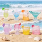 Summer Gradient Juice Cup Miniature Food Toy Realistic Highball Glass Resin Accessories DIY Cocktail Glasses Decorative Ornaments