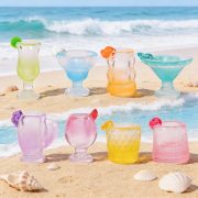 Summer Gradient Juice Cup Miniature Food Toy Realistic Highball Glass Resin Accessories DIY Cocktail Glasses Decorative Ornaments