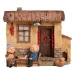 Customizable Decorative Resin Ornament Zakka Style Home Decor Couple Elderly Theme Creative Wedding Room Decoration Gifts