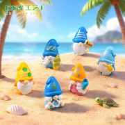 微景观夏季可爱小矮人萌粒公仔 海边造景diy装饰品迷你桌面小摆件