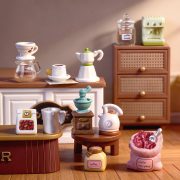 Creative Miniature Landscape Decorative Ornaments Customizable Lucky Coffee House DIY Dollhouse Home Decoration Resin Crafts - Image 4